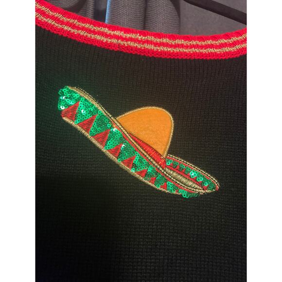 Ugly Christmas Sweater Xmas Size 2XL Feliz Navidad - Picture 4 of 4